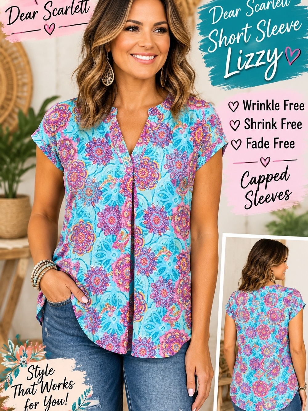 Dear Scarlett Short Sleeve Lizzy